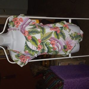White Floral Swimsuit